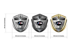 BMW Metallico Emblema Badge Durevole Tocco Premium